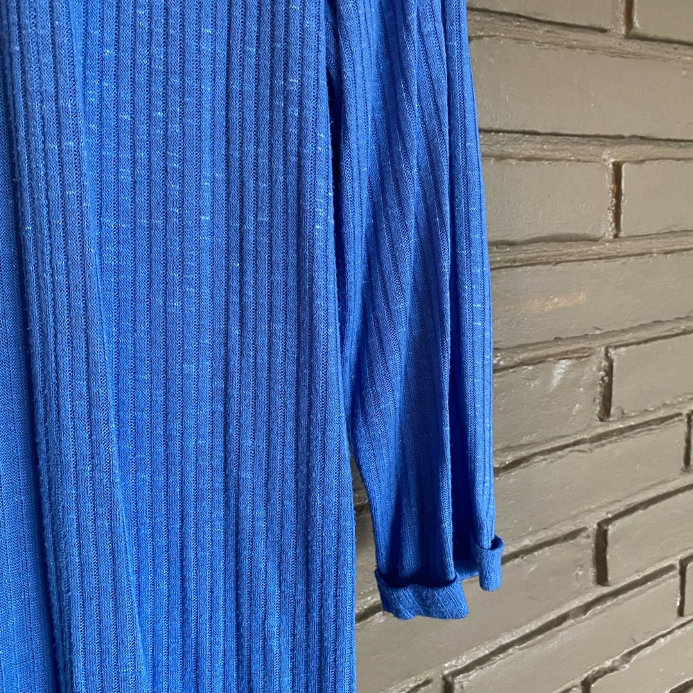 Falls Creek Powder Blue Crochet Open-Front Cardigan - Picture 5 of 8